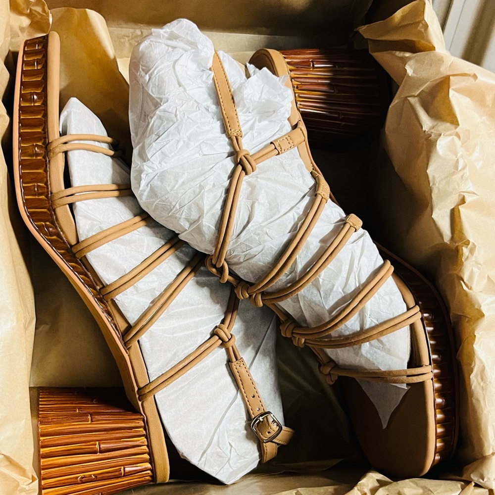 Lucky Brand Tan Goat Nubuck Heels